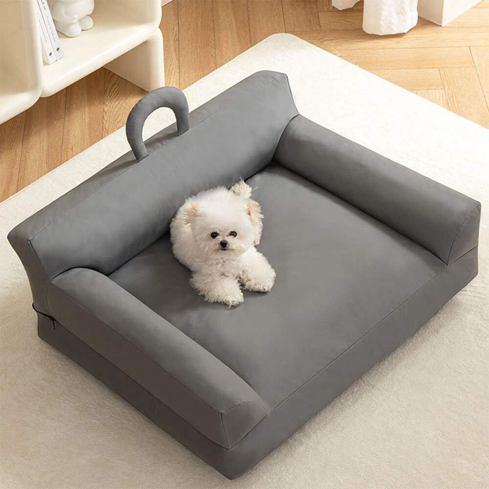 Variant image for Erhöhtes Haustiersofa mit Ergonomischer Rückenlehne und Wasserdichtem Material - Modernes Bett für Hunde und Katzen, Größe M 65 x 50 x 24 cm-4