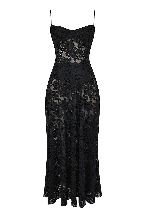 ELEGANT CHIC MAXIKLEID – Elegantes Kleid mit V-Ausschnitt und Flügelärmeln