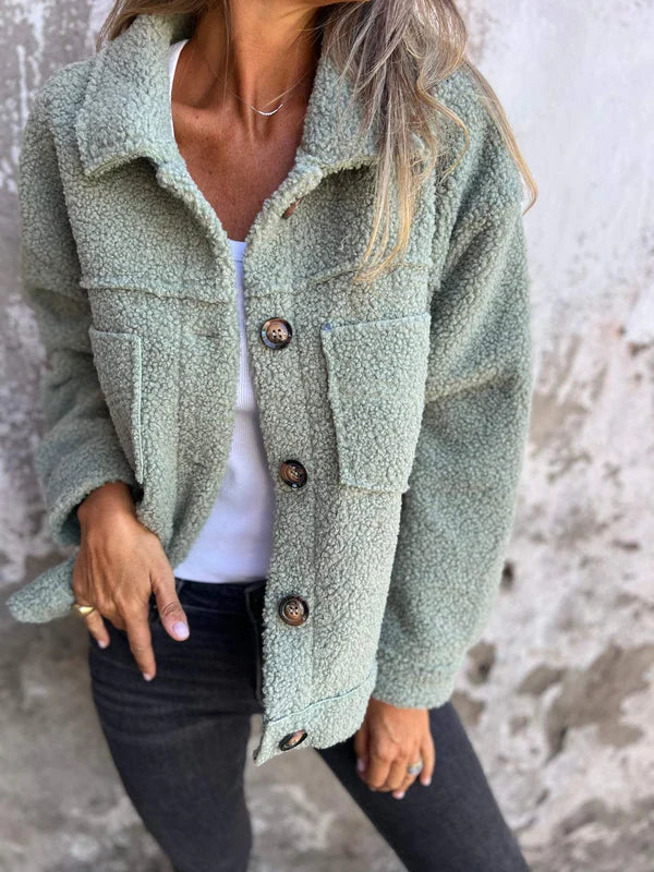 Dion – Kurze Wolljacke mit Revers für Damen