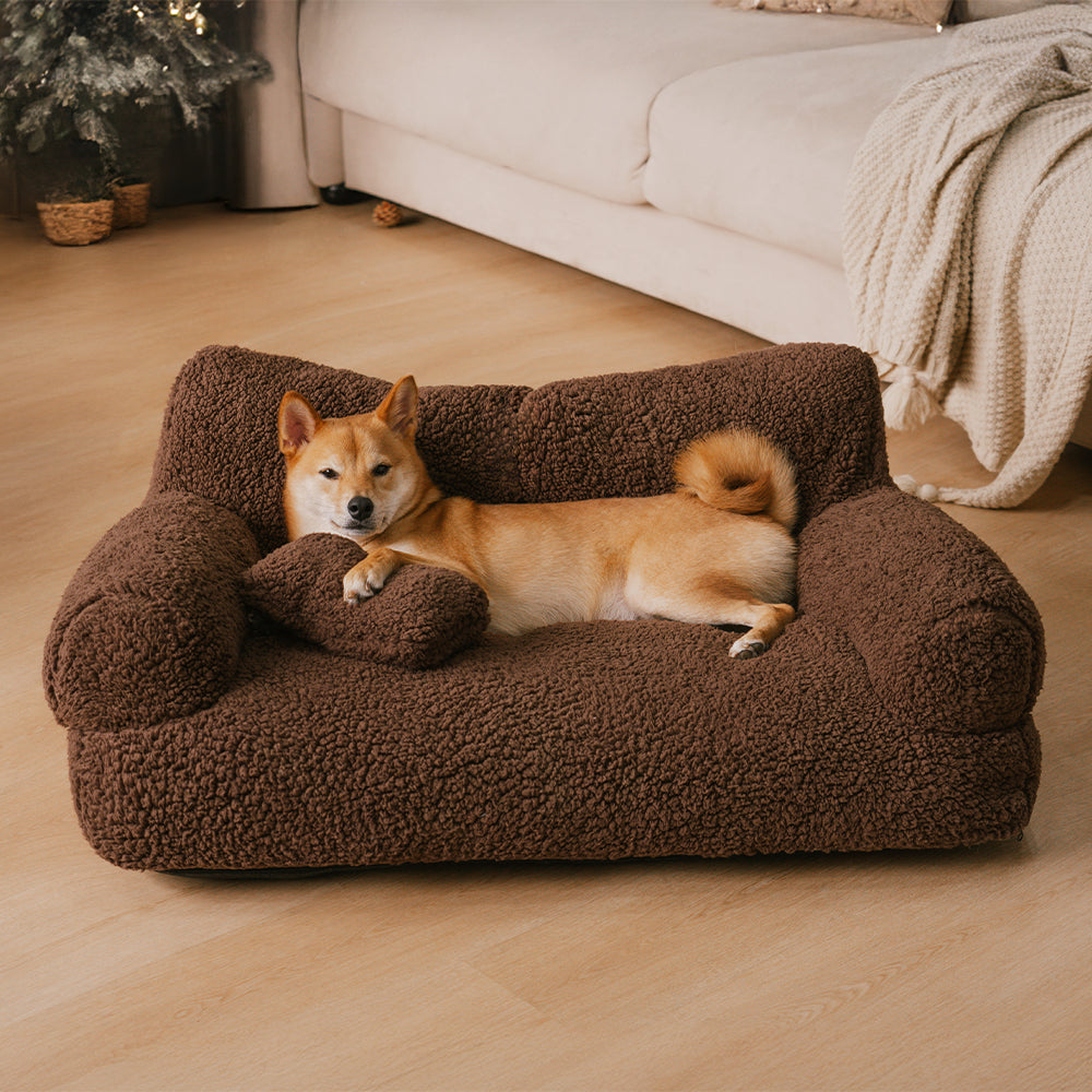 Ultra-weiches Orthopädisches Hundebett mit Abnehmbarer Waschbarer Abdeckung - Komfort für Alle Größen, Flauschiges Hundekissen-4