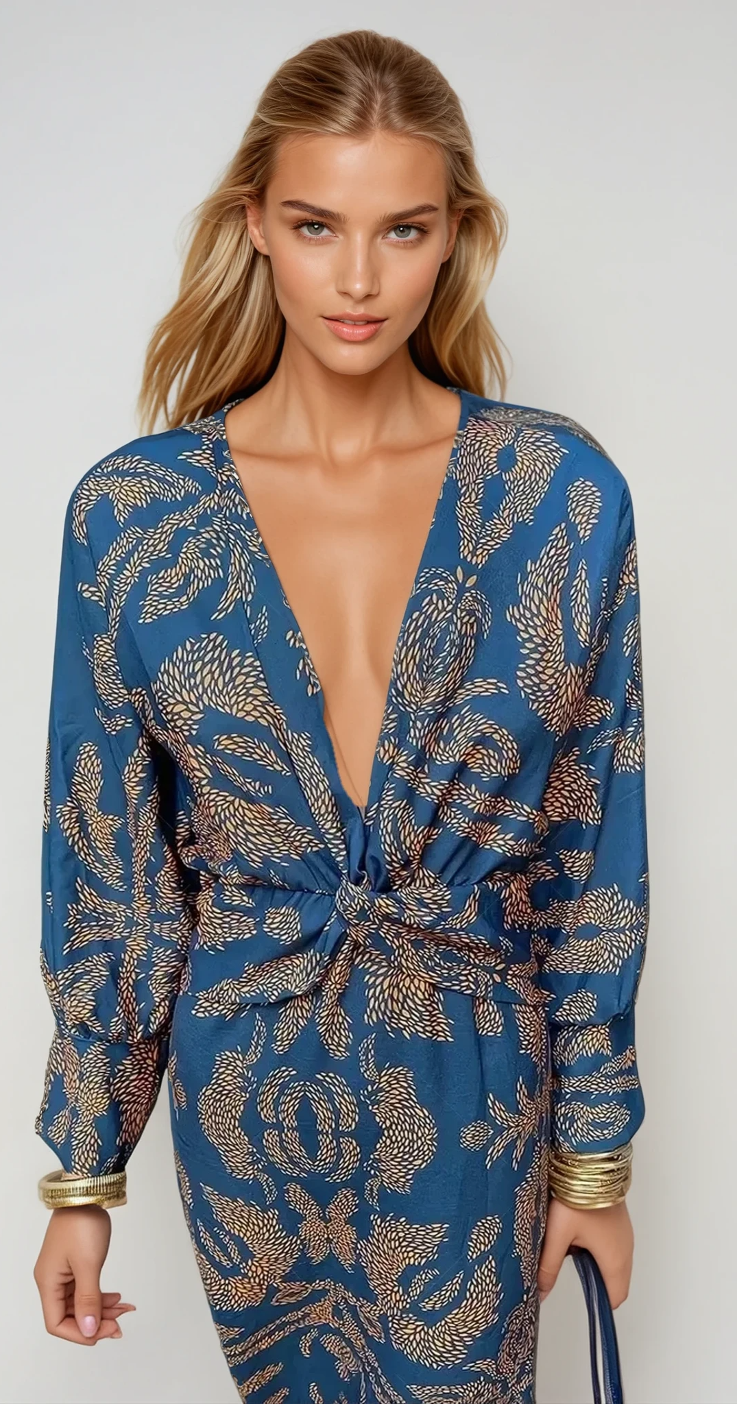 ALLENDE – V-Ausschnitt Sommerkleid für Damen mit Chic