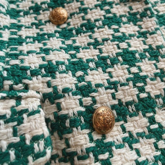 Mari & Olivia - Karierter Tweed-Blazer