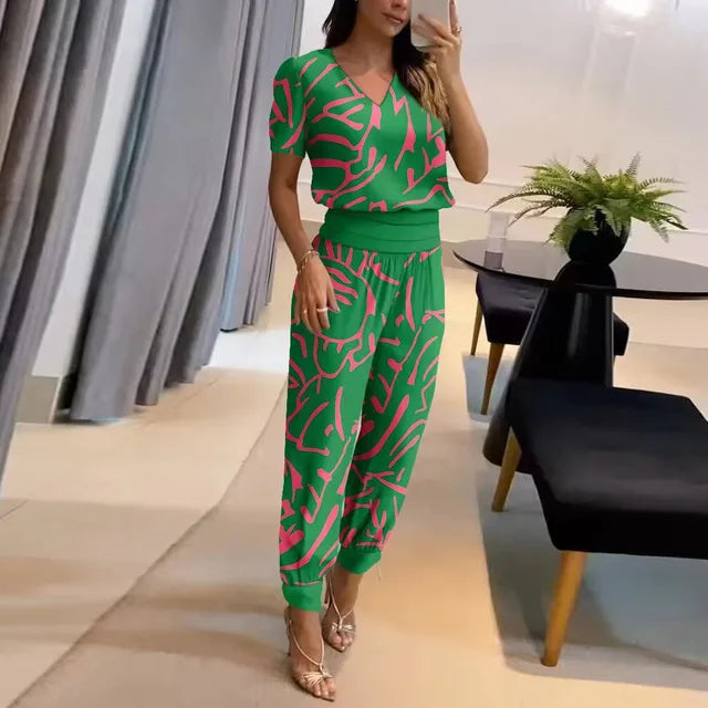 LUNA – Stylisches Oberteil und Hosen Set für Elegante Looks