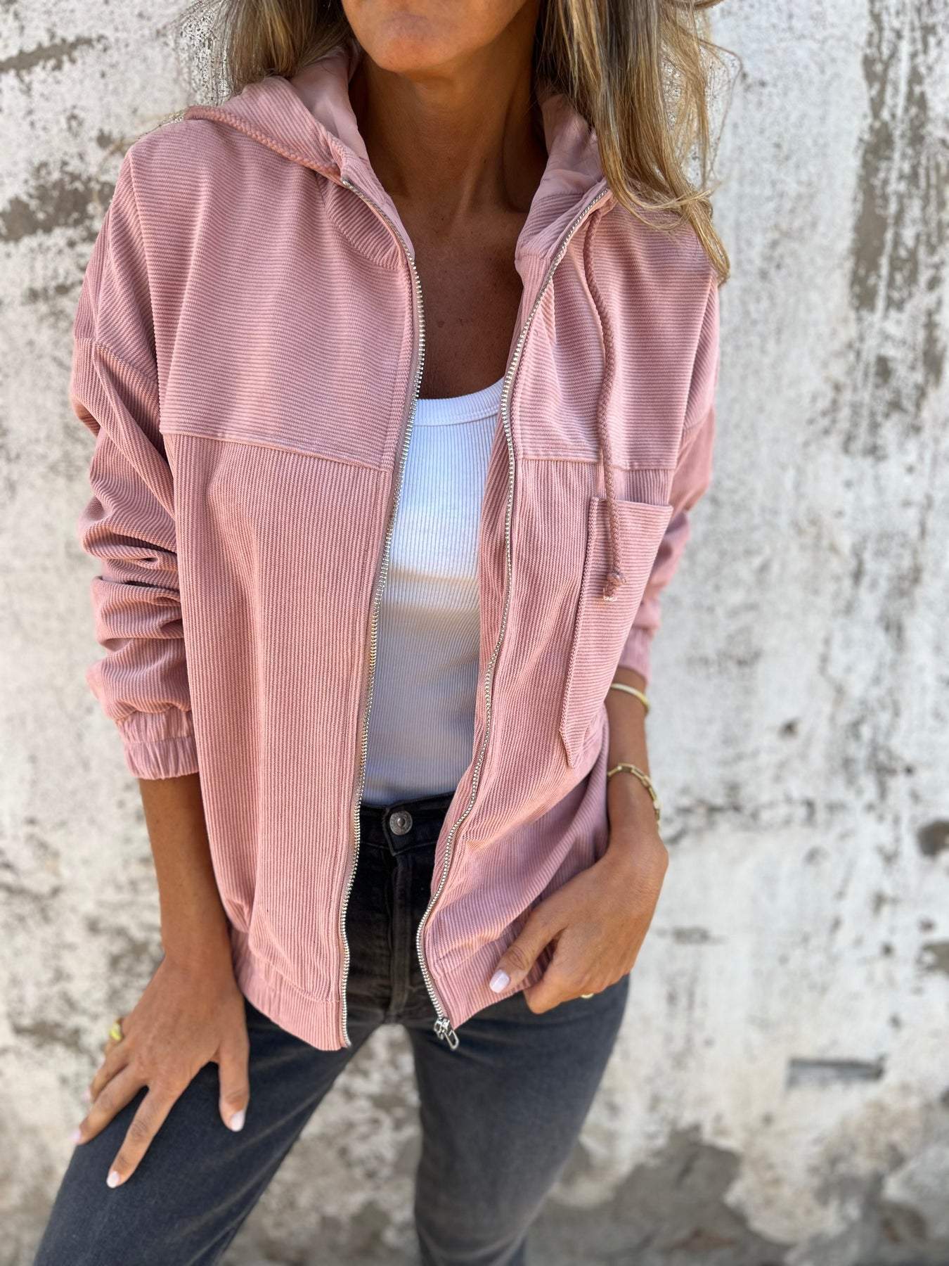 Ariellee Freizeit-Kapuzenjacke mit Reißverschluss