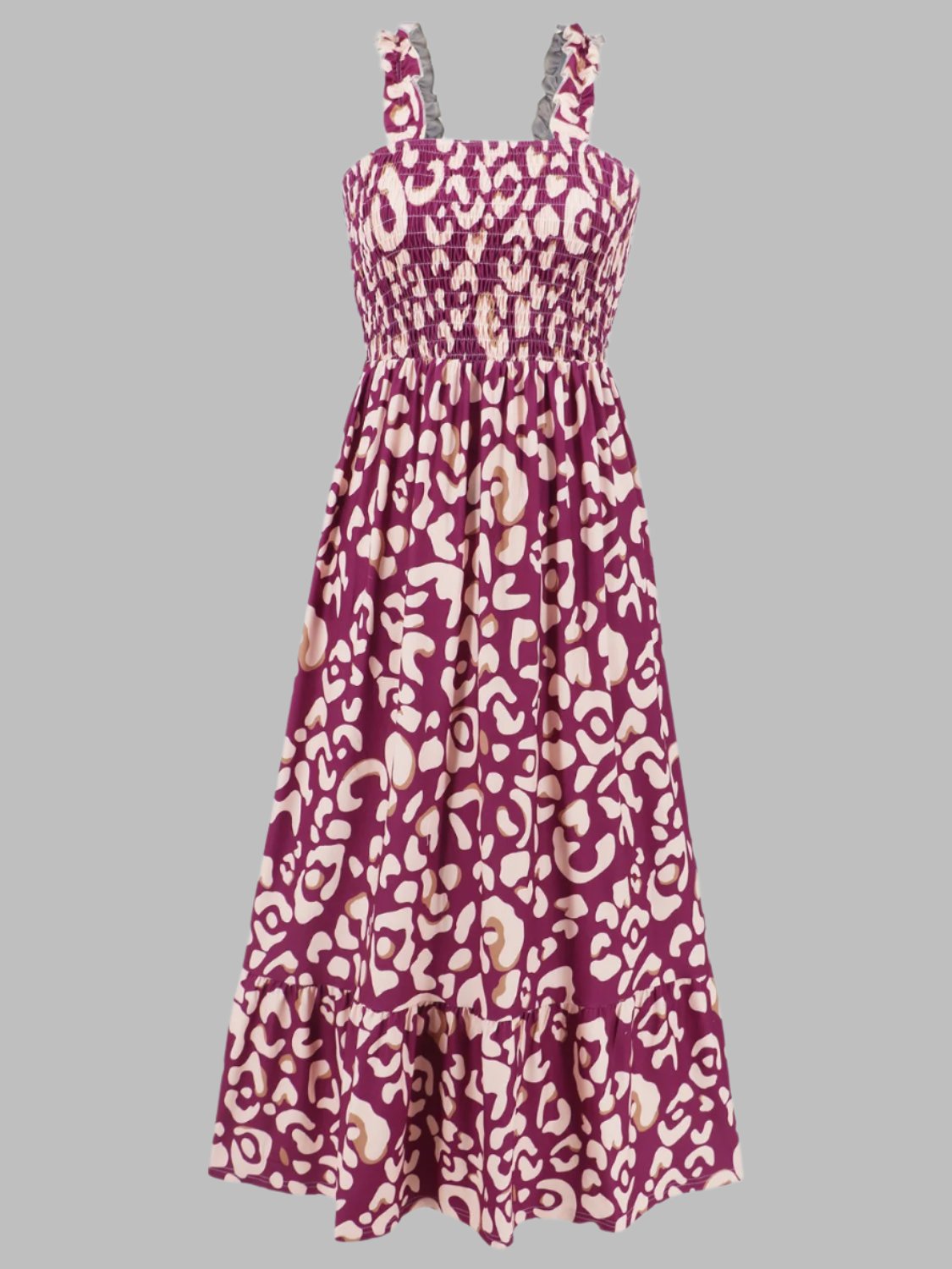 SUNNY DAYS – Smocked Ärmelloses Sommerkleid für Damen