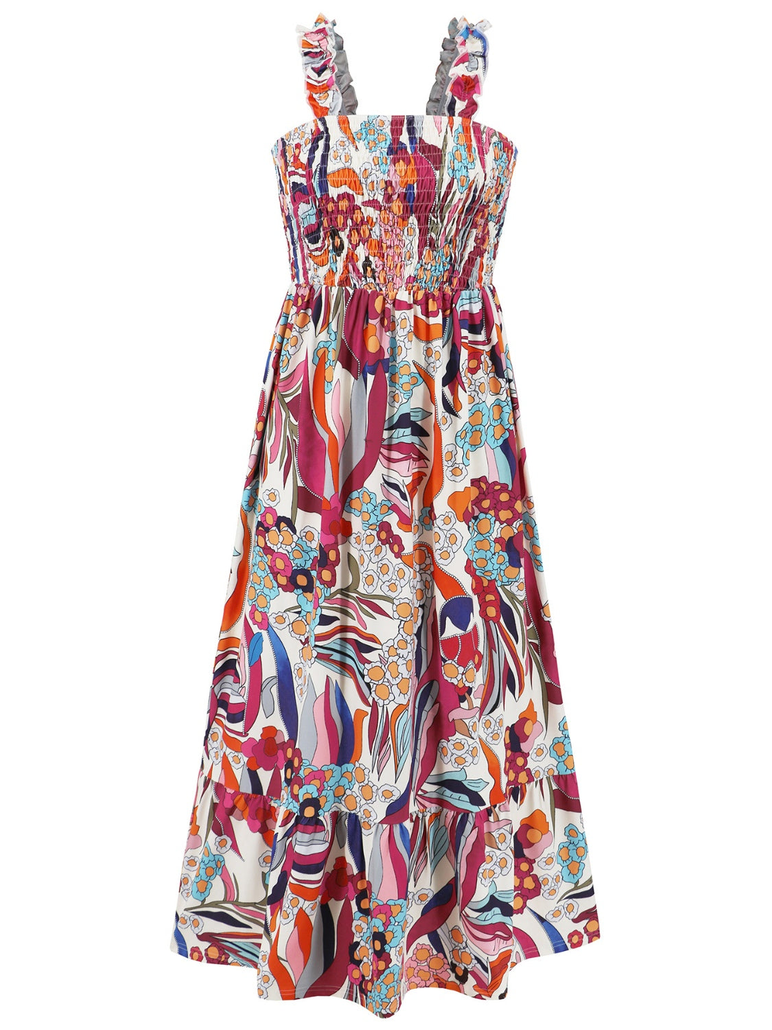 SUNNY DAYS – Smocked Ärmelloses Sommerkleid für Damen