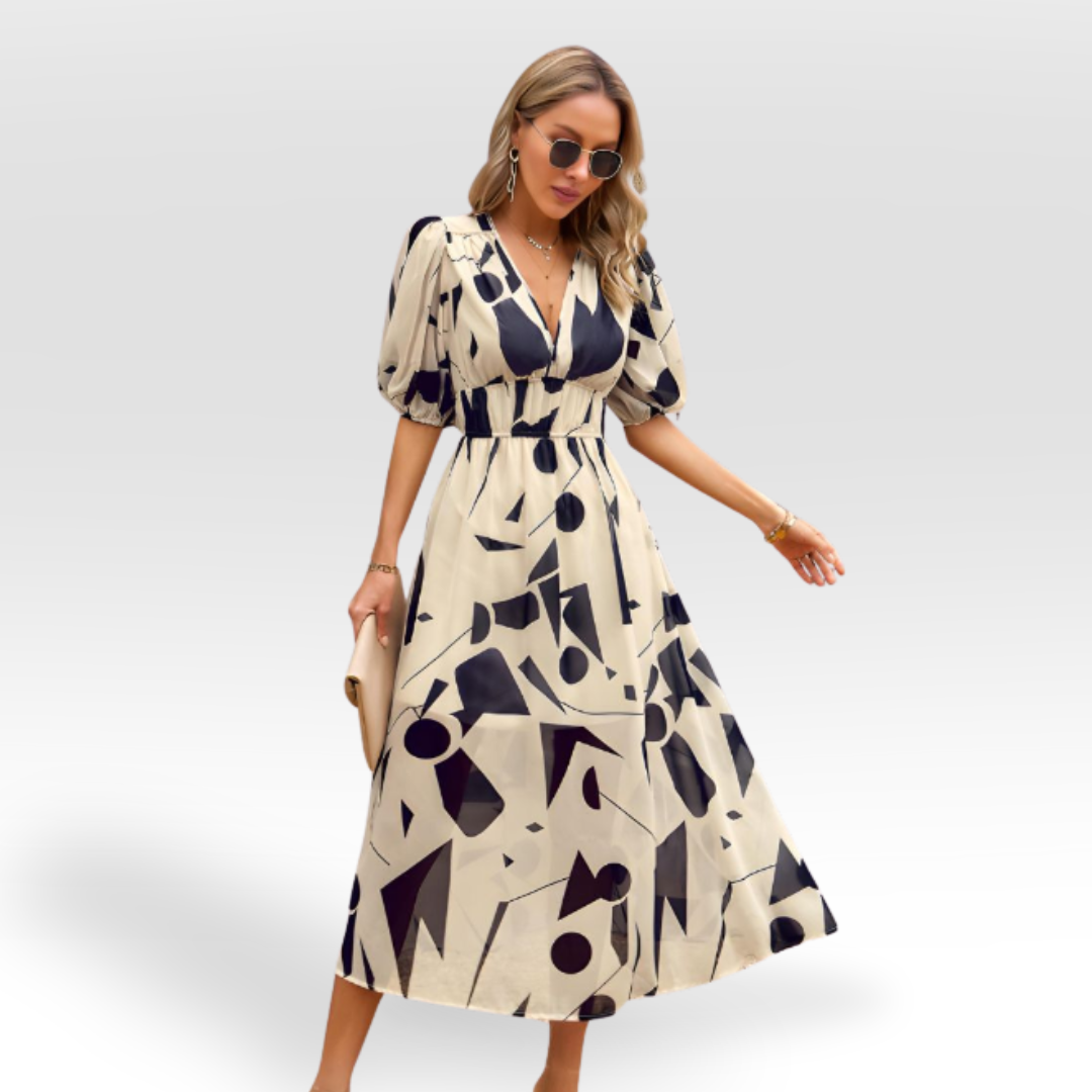 Variant image for Damenkleid Festlich Elegante Passform Schwarz S M L XL Hochzeitsgast-1