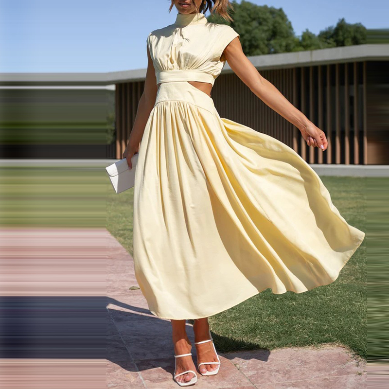 SIERRA – Elegantes Cocktail Maxikleid aus Chiffon