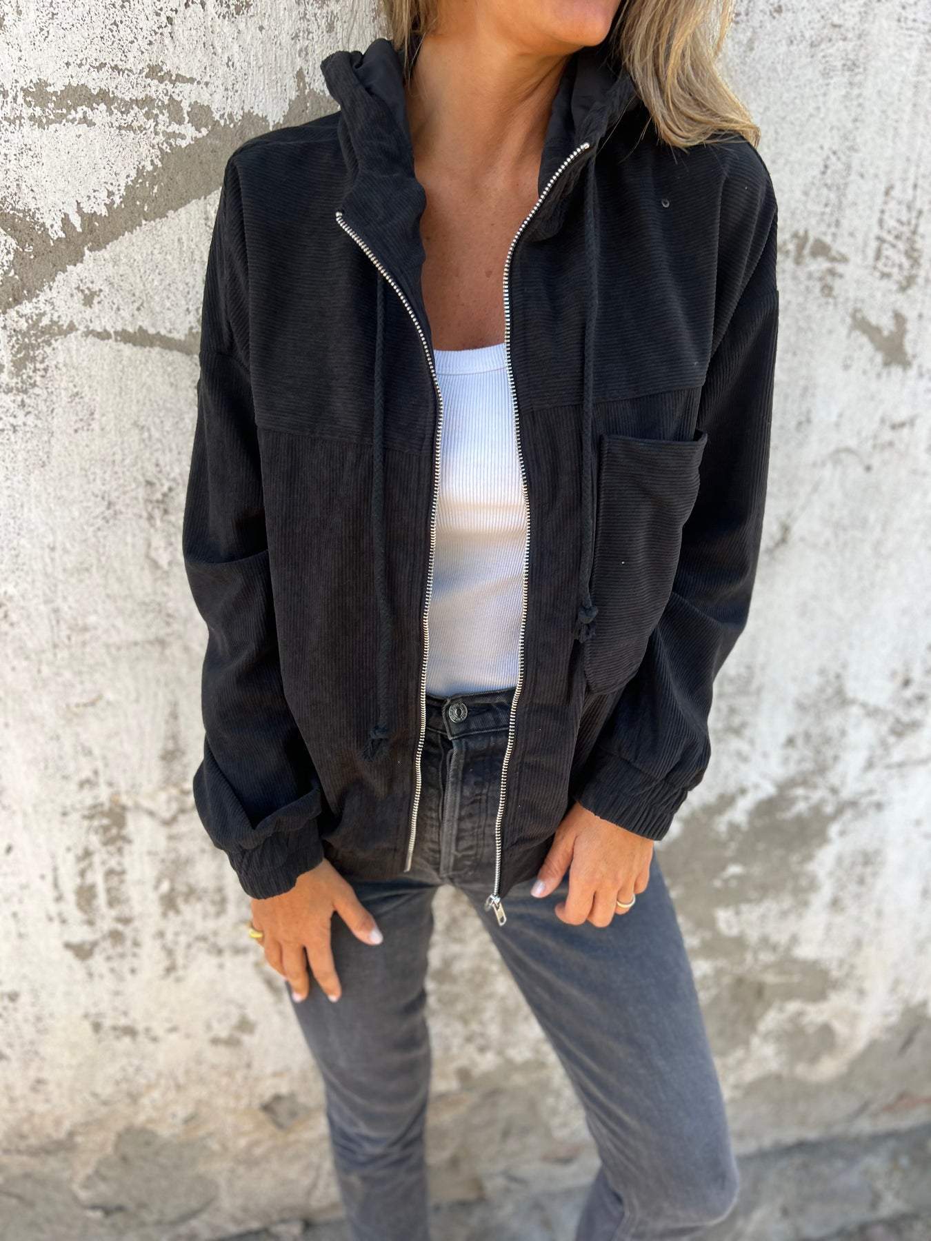Ariellee Freizeit-Kapuzenjacke mit Reißverschluss