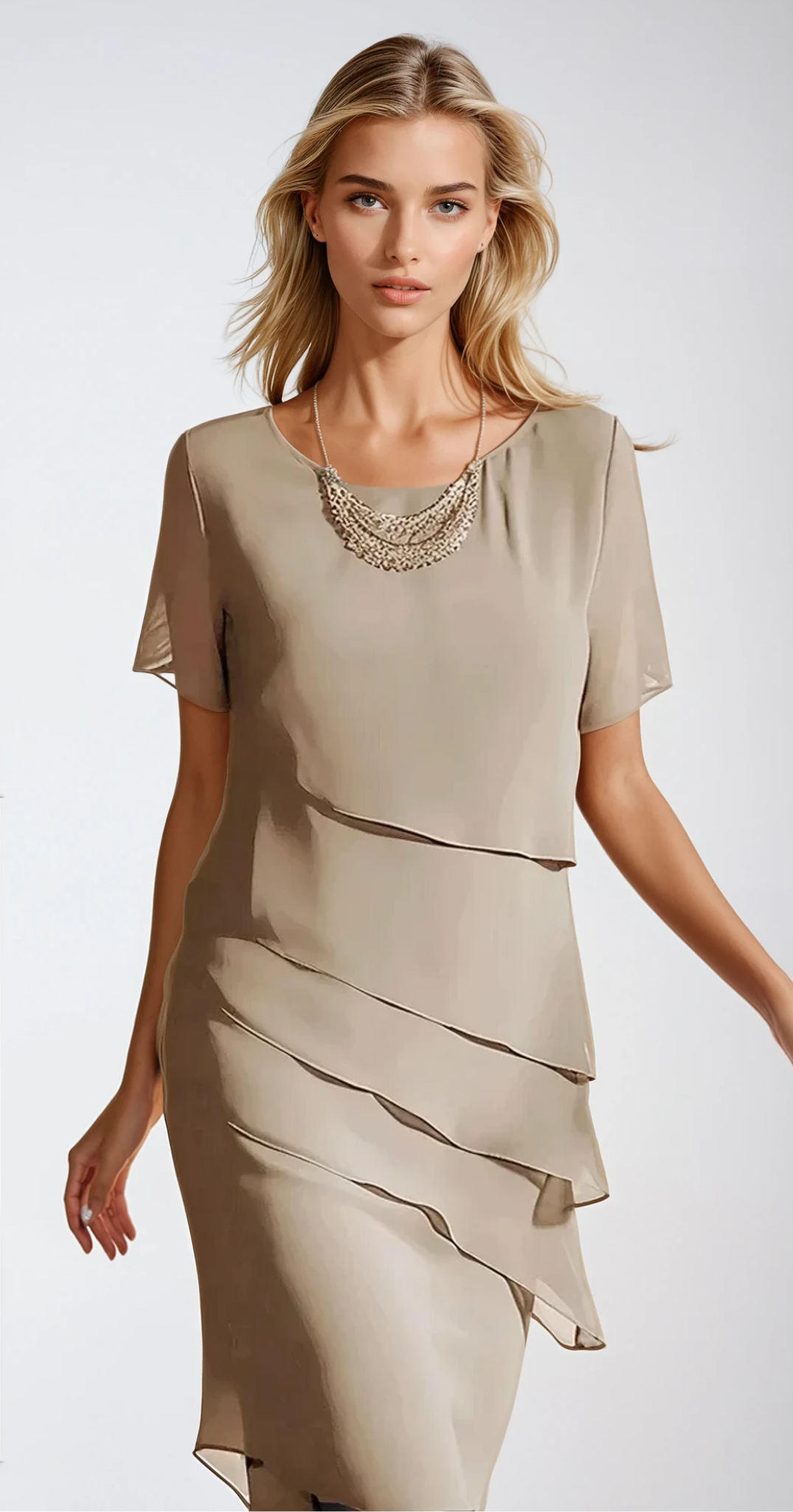TESS – Chiffonkleid mit Eleganz und Komfort