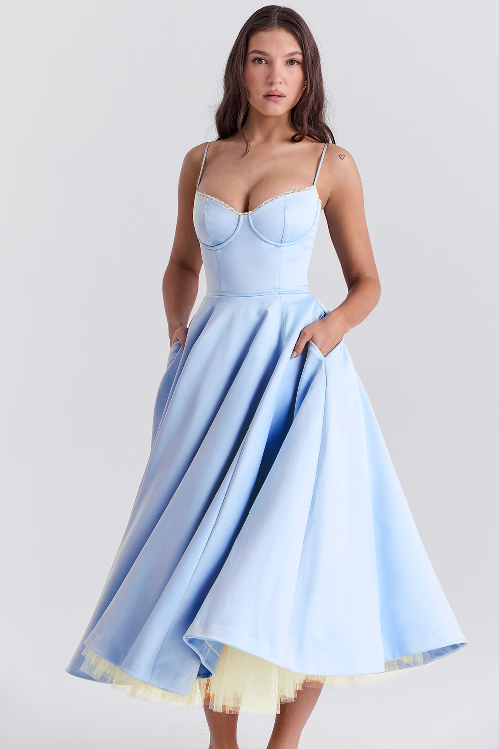 Damen Abendkleid Figurbetont Schwarz Größe M Elegantes Design für Hochzeiten und Abendveranstaltungen-2