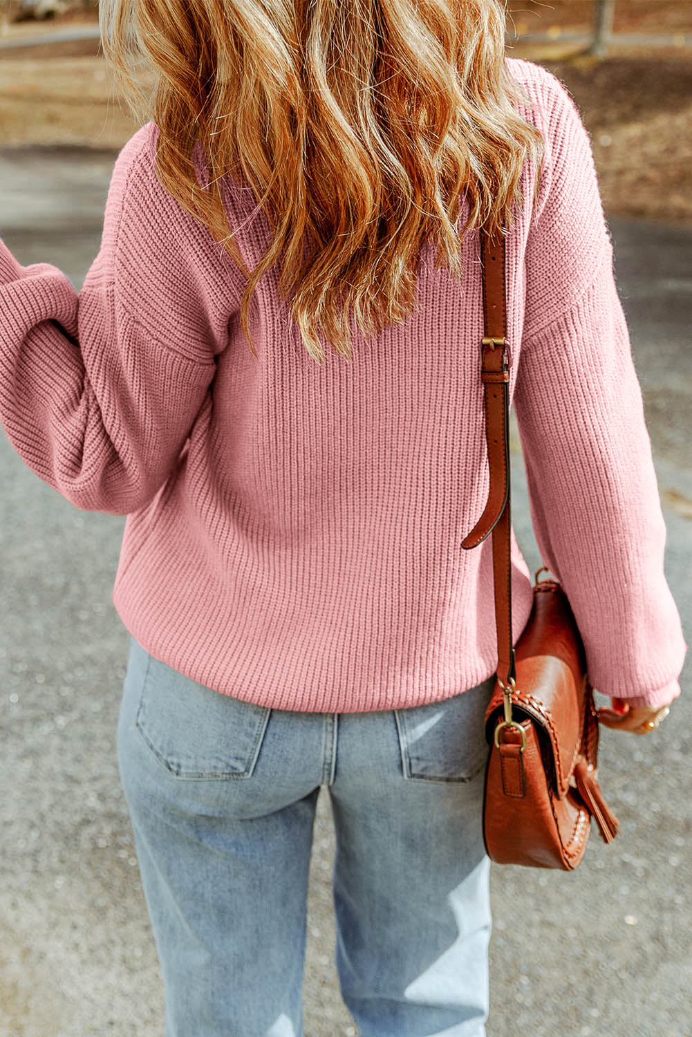 Sofia Venetti Pink - Gehäkelter weicher rosa Pullover