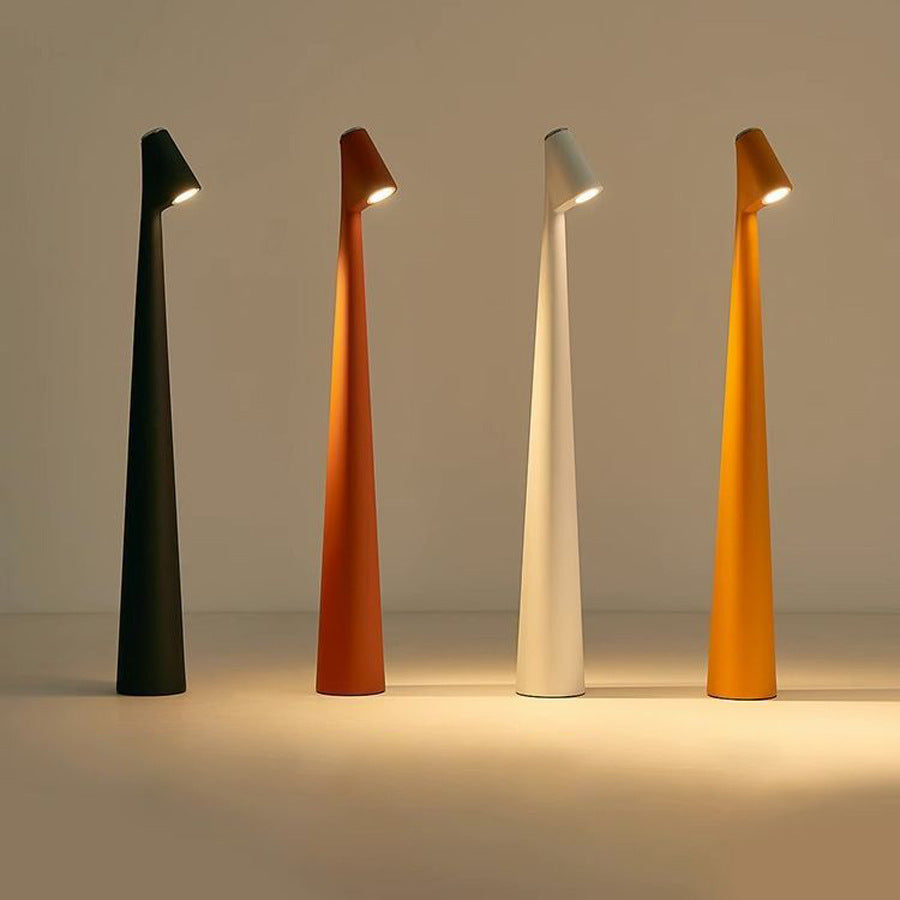 Drahtlose LED Tischlampe Dimmbar mit Touch-Funktion - Minimalistische Akku Tischleuchte aus Aluminium-1