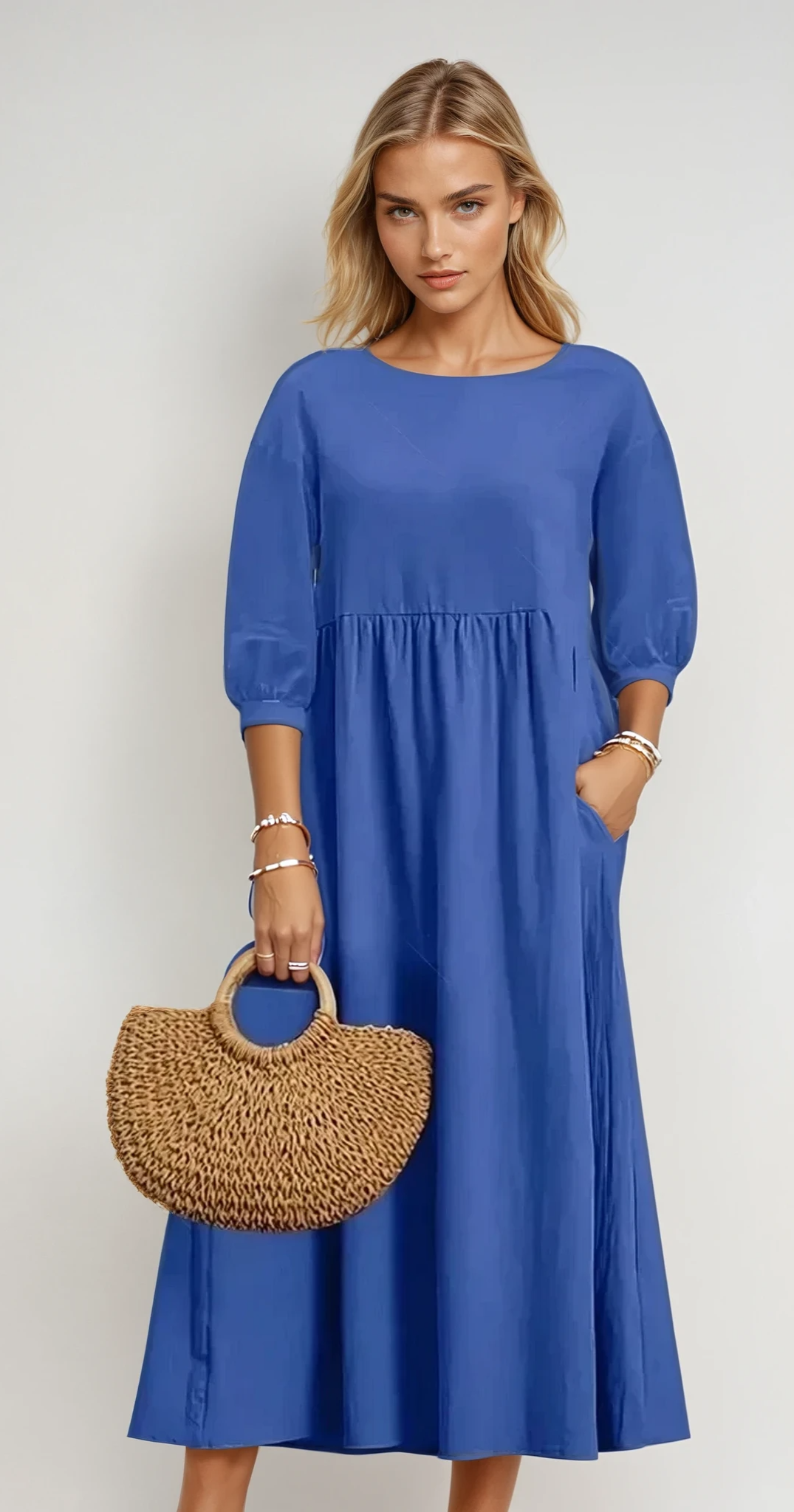 ARIZONA – Elegantes Midi-Kleid aus hochwertigem Stoff