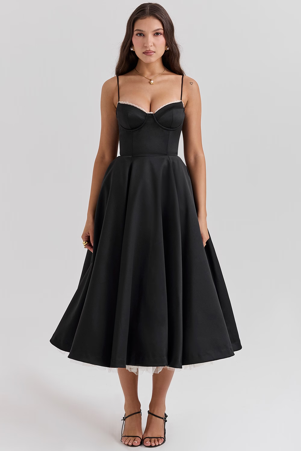 Variant image for Damen Abendkleid Figurbetont Schwarz Größe M Elegantes Design für Hochzeiten und Abendveranstaltungen-16