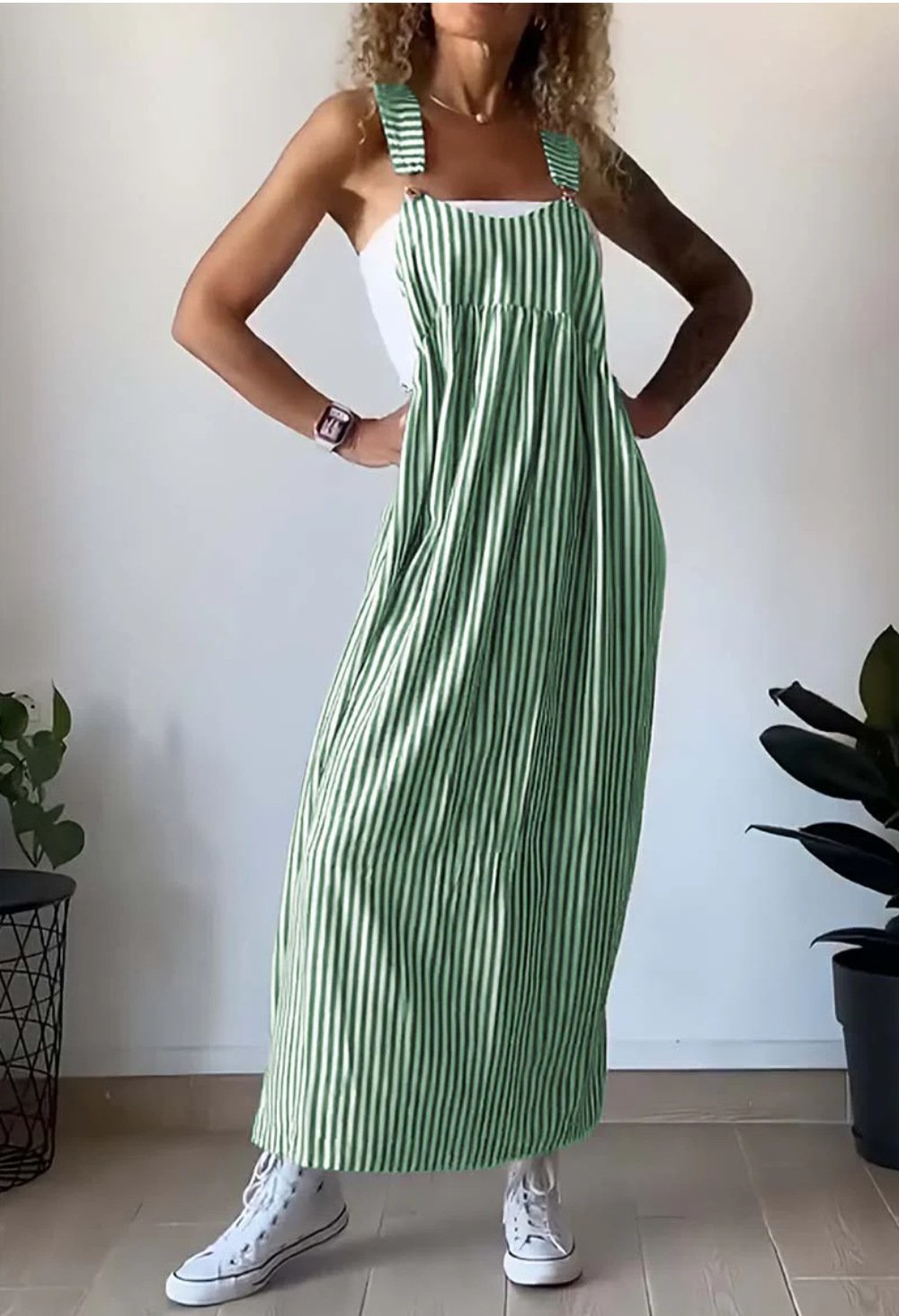 Alice – Lässiges gestreiftes Jumpsuit-Kleid