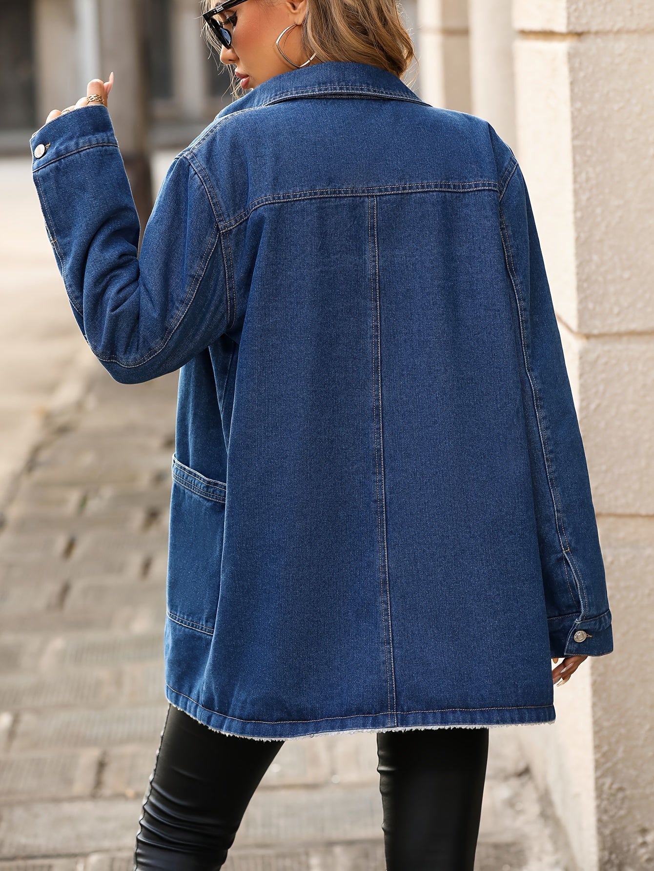 Denim-Jacke mit Fleece-Futter | Lässiger Stil und gemütliche Wärme