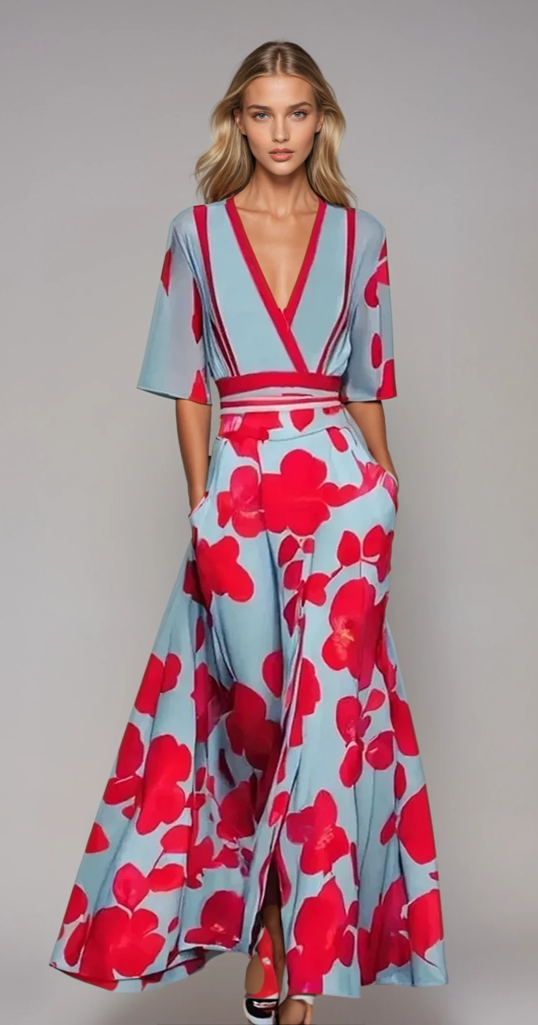 SOPHIA – Elegantes Maxikleid aus fließendem Stoff