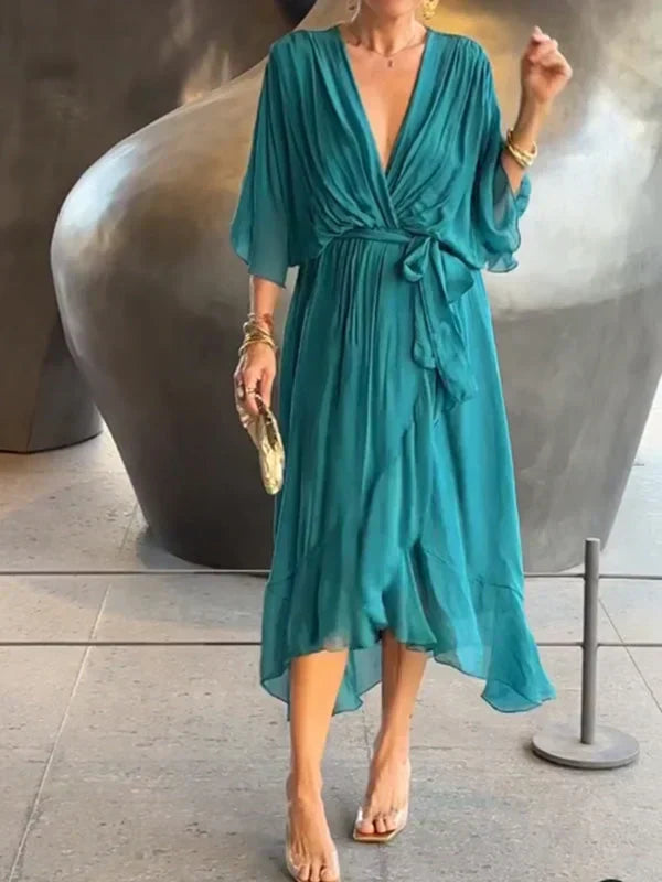 Eva – Elegantes und leichtes Chiffonkleid