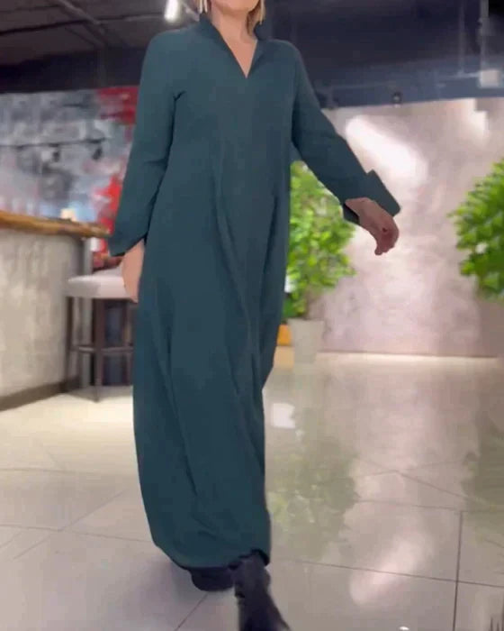 Evite – Langes, weiches Stretchkleid für zeitlose Eleganz