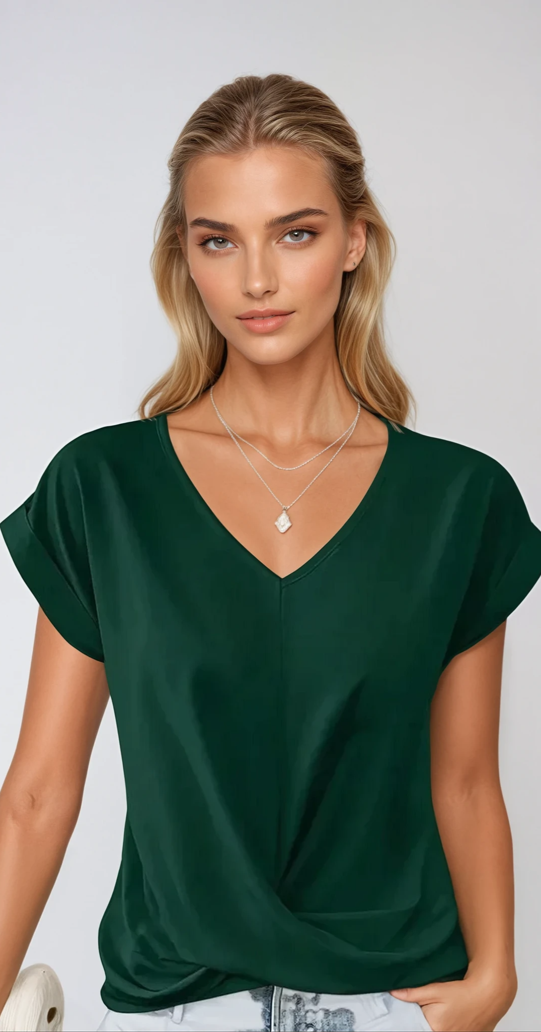CELESTE – Elegantes V-Ausschnitt Top für Damen
