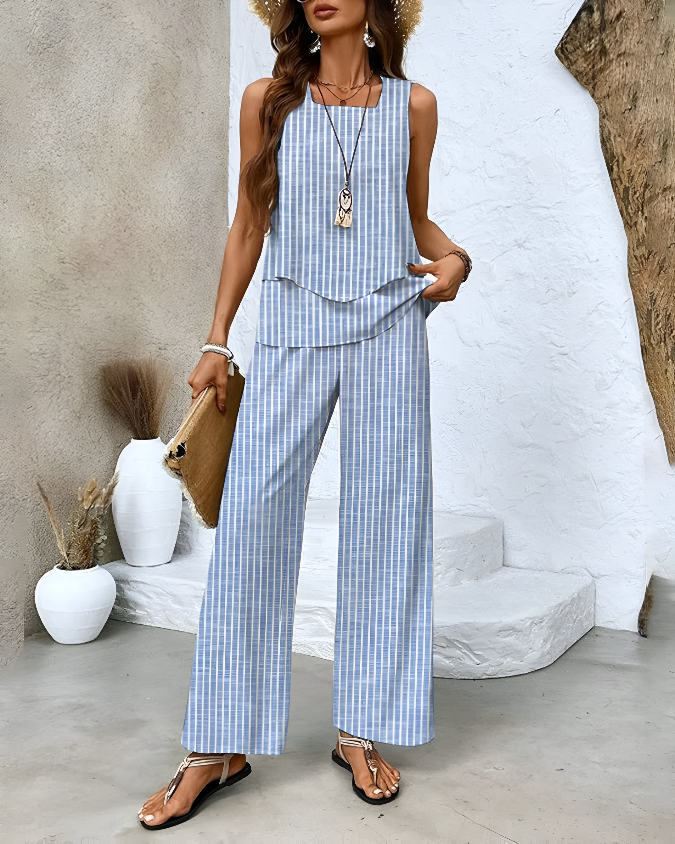 SIENNA – Sommerliches Zweiteiliges Set aus Leinen
