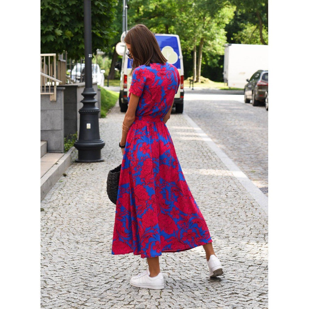 BREEZY DAYS – V-Ausschnitt Sommerkleid aus leichtem Stoff