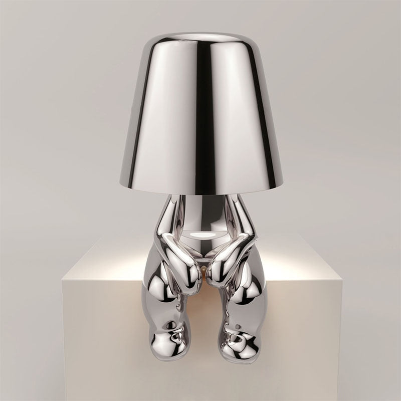 Tischlampe Warmweiß 30 cm Kunststoff Wiederaufladbar Akku Tischleuchte-1