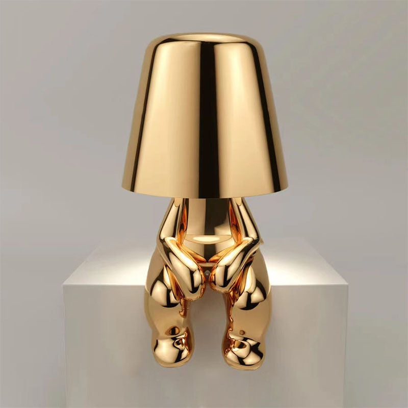 Tischlampe Warmweiß 30 cm Kunststoff Wiederaufladbar Akku Tischleuchte-4