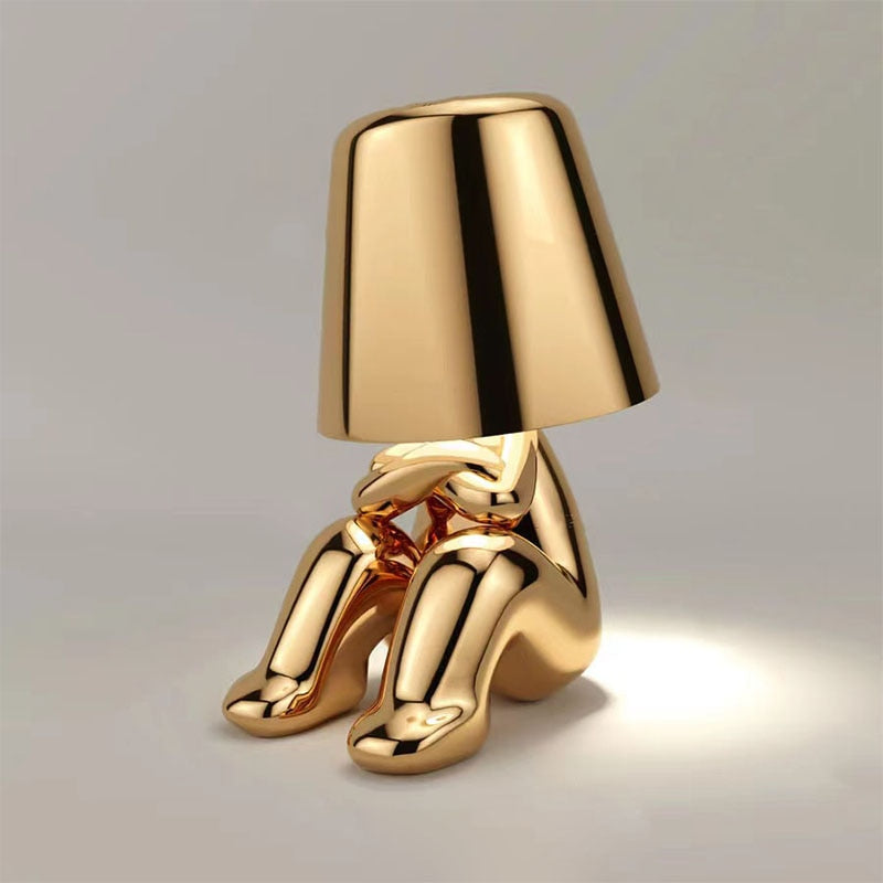 Tischlampe Warmweiß 30 cm Kunststoff Wiederaufladbar Akku Tischleuchte-5