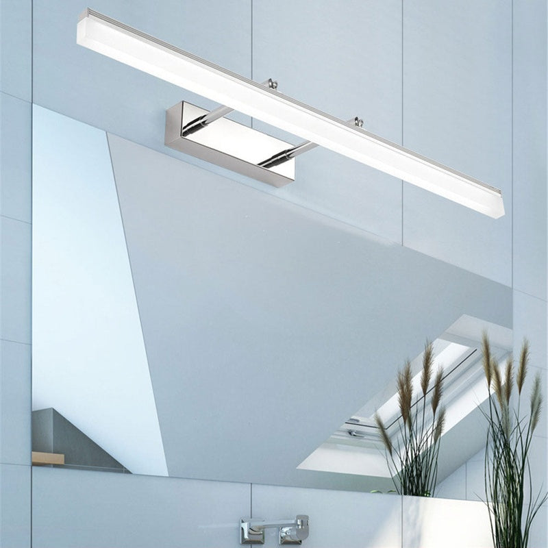 LED Wandleuchte Innen Silber Größe M Edelstahl Wasserdicht für Badezimmer-5