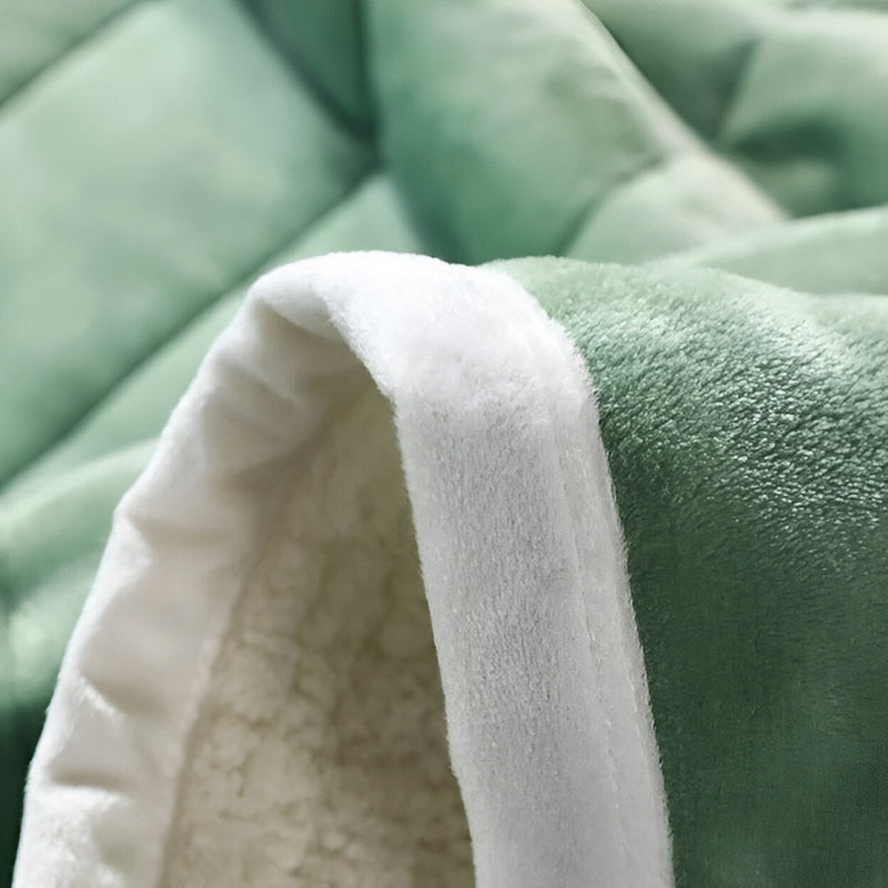 Fleecedecke Grau 150x200 cm Ultraweich Kuscheldecke Flauschig Warm Sherpa-6