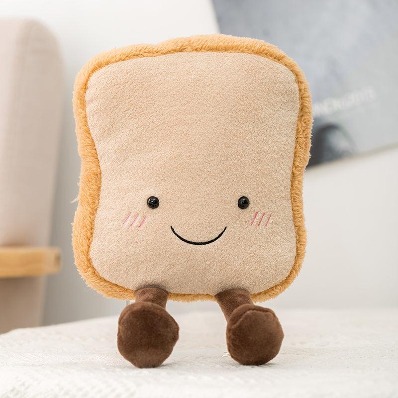 Kissen Plüsch Beige 40x40 cm für Bäckerfreunde, Weicher PP-Baumwolle Füllung-5