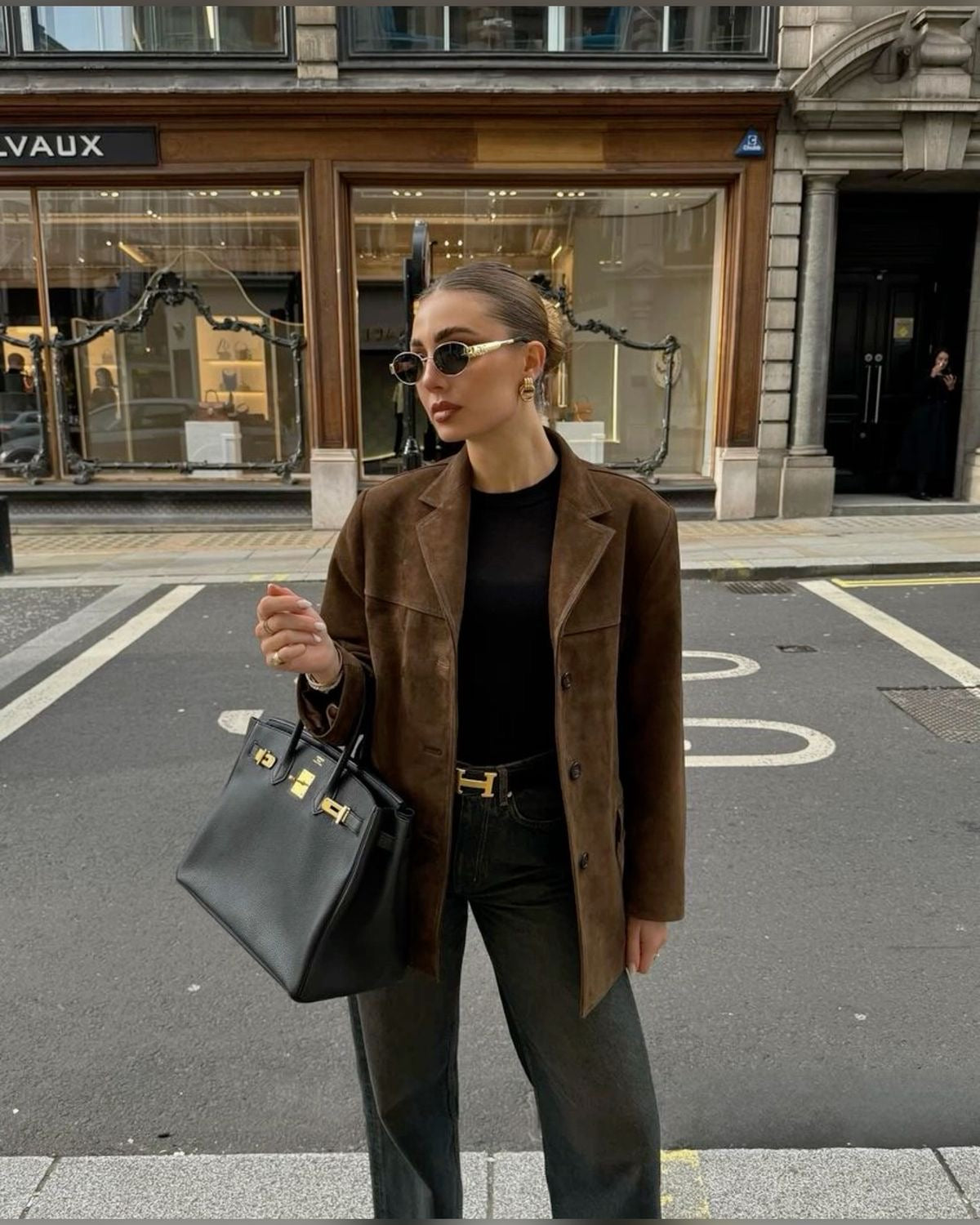 Braune Jacke in Wildleder-Optik | Eleganz und Komfort für kühle Tage