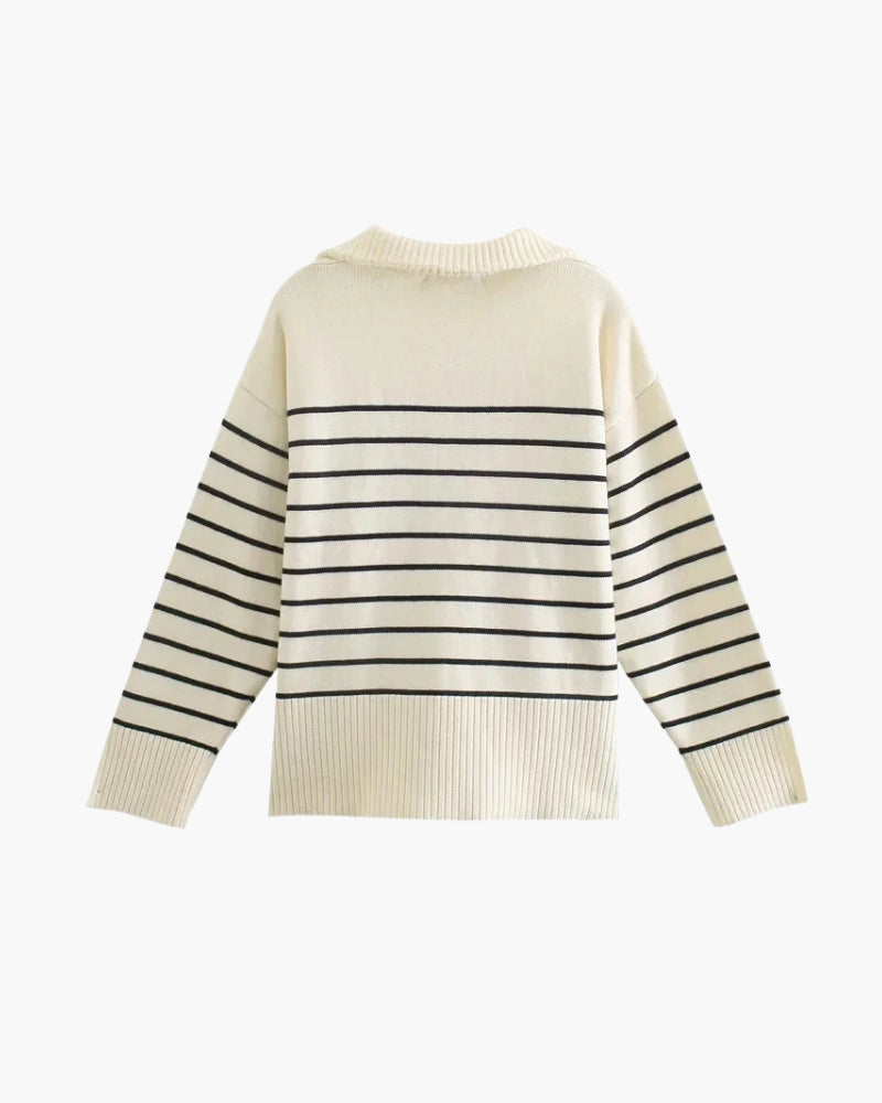 Chic – Eleganter Strickpullover Aus Hochwertiger Wolle Für Stilbewusste