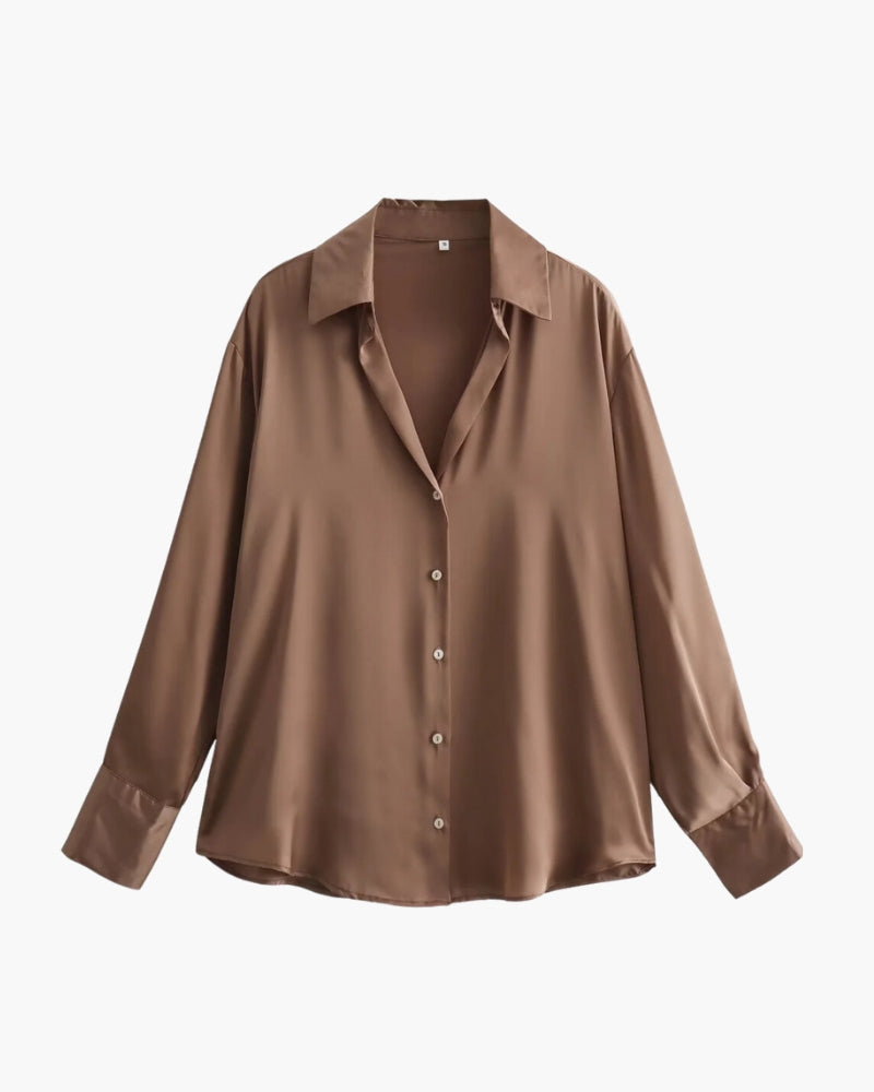 Klassisches Chic Hemd – Elegantes Baumwollhemd Für Stilbewusste Damen