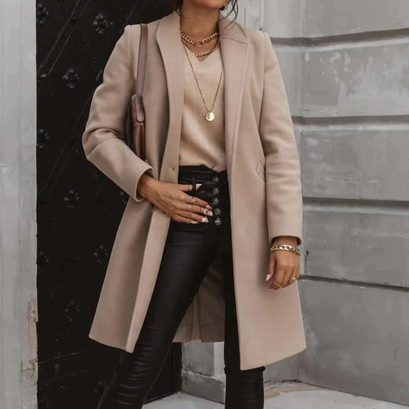FlexiFit - Damen Lässiger Weiter Business-Mantel
