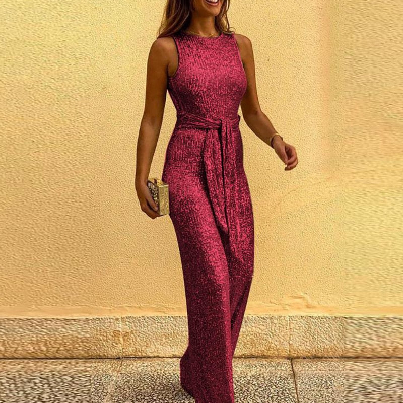 GLITZER JUMPSUIT – Funkelndes Einteiler für Partys