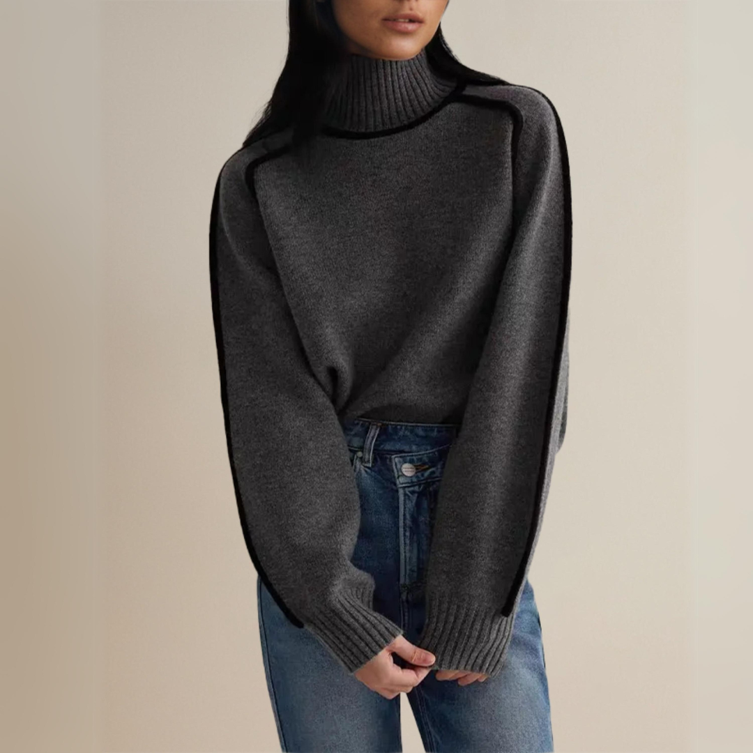 Claire – Eleganter Rollkragenpullover für Damen