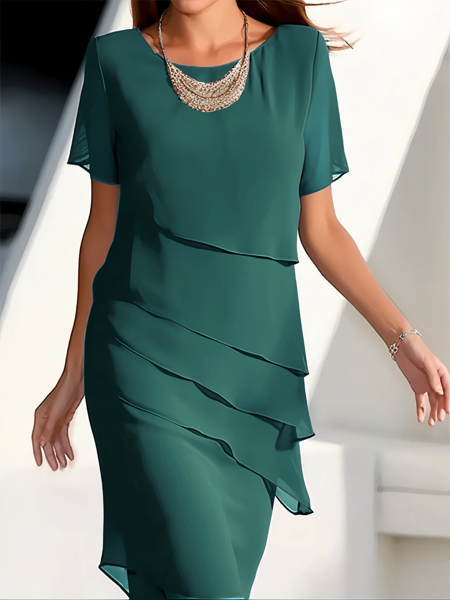 TESS – Chiffonkleid mit Eleganz und Komfort