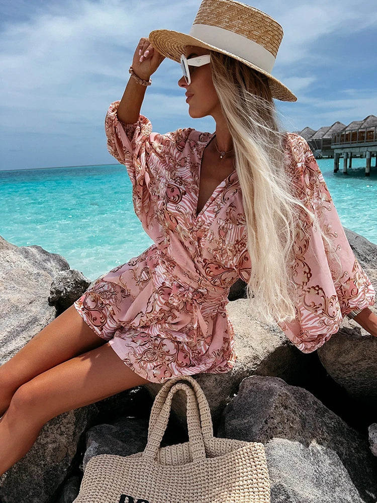 LANA – Sexy Sommer Jumpsuit mit Tiefem V-Ausschnitt