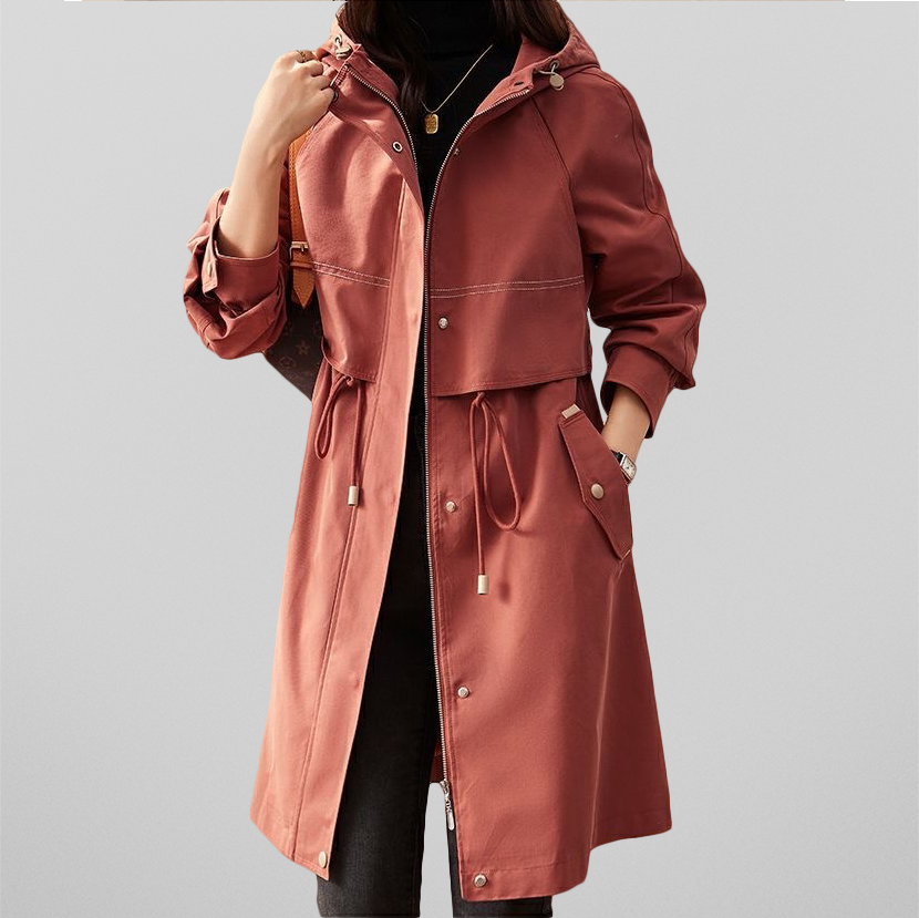 Crimson Elegance Damenjacke | Stilvolle Jacke mit funktionalen Details für jede Jahreszeit