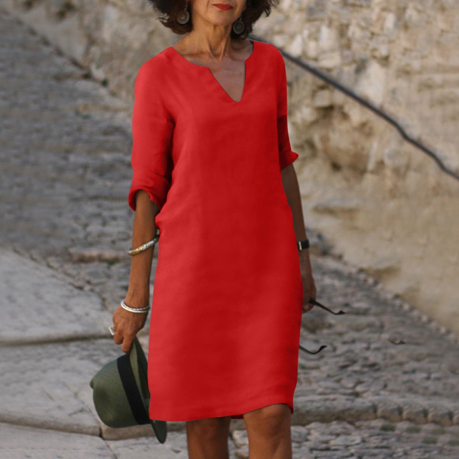 ISLA – Sommer Midikleid aus leichtem Baumwollmaterial