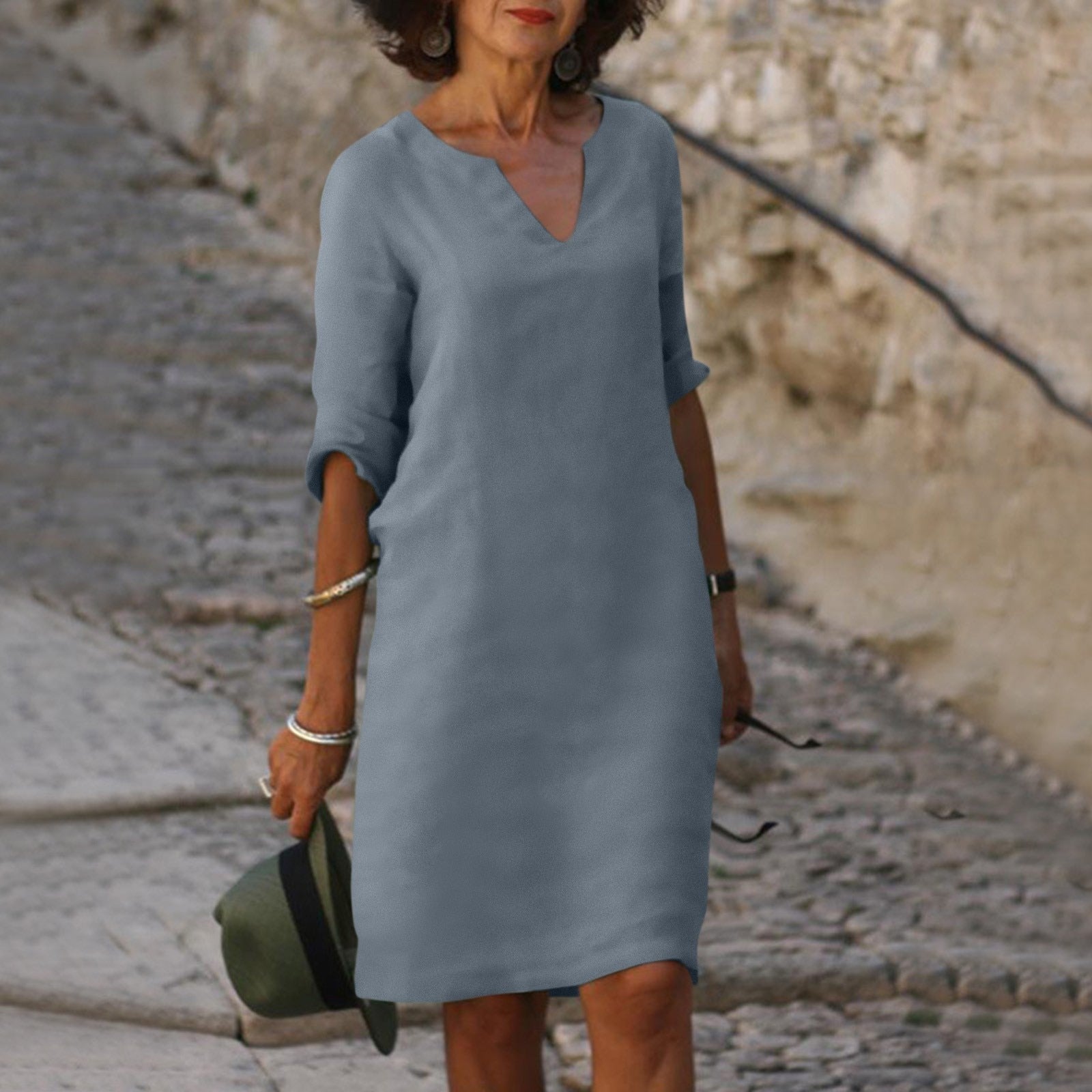 ISLA – Sommer Midikleid aus leichtem Baumwollmaterial
