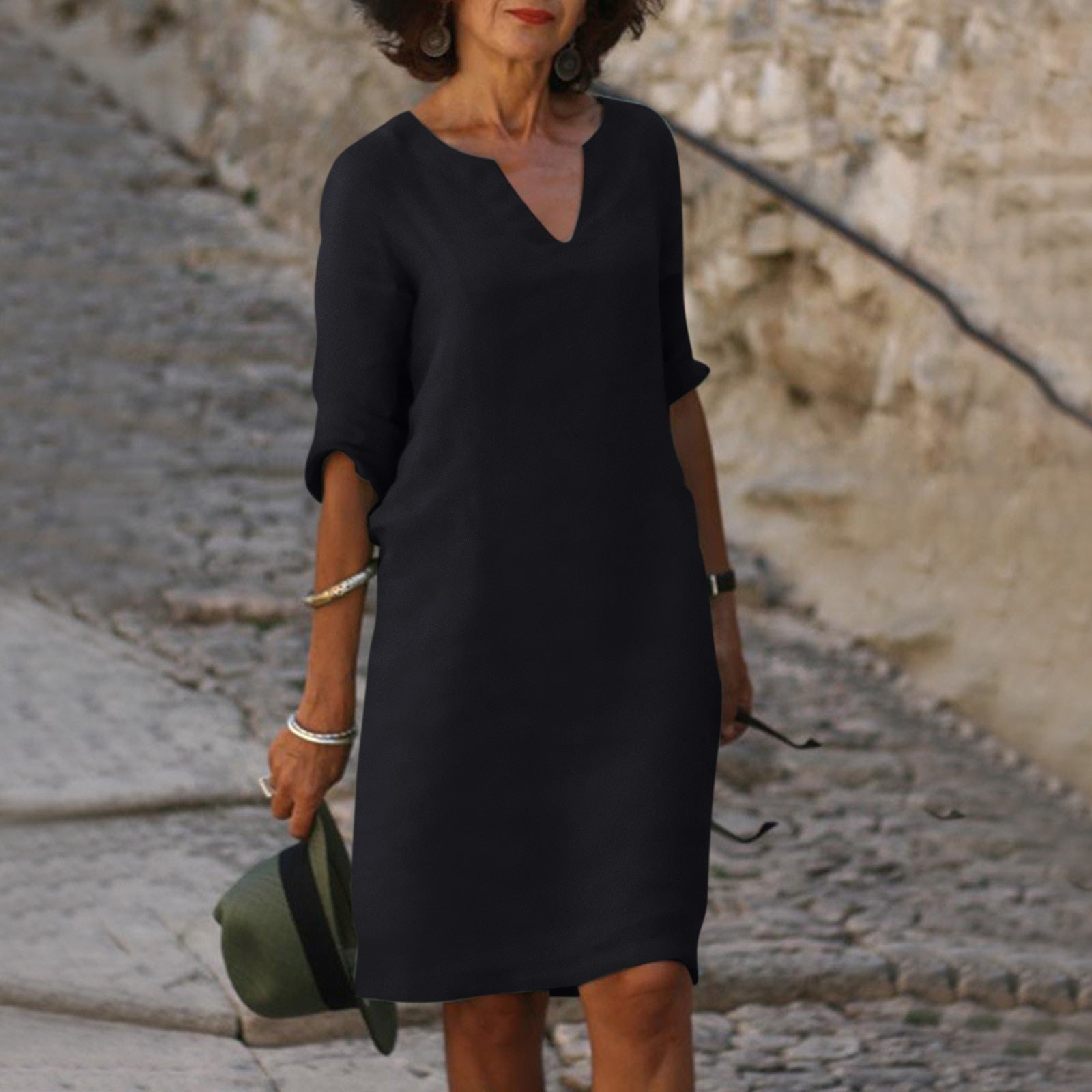 ISLA – Sommer Midikleid aus leichtem Baumwollmaterial