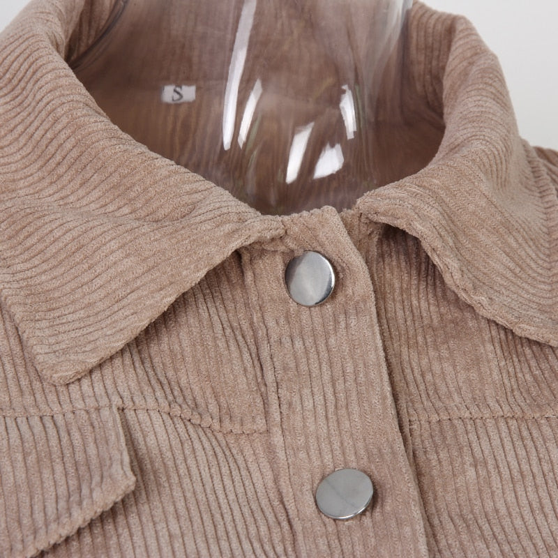 Kris - Cord Crop Jacke Herbstmode 2025