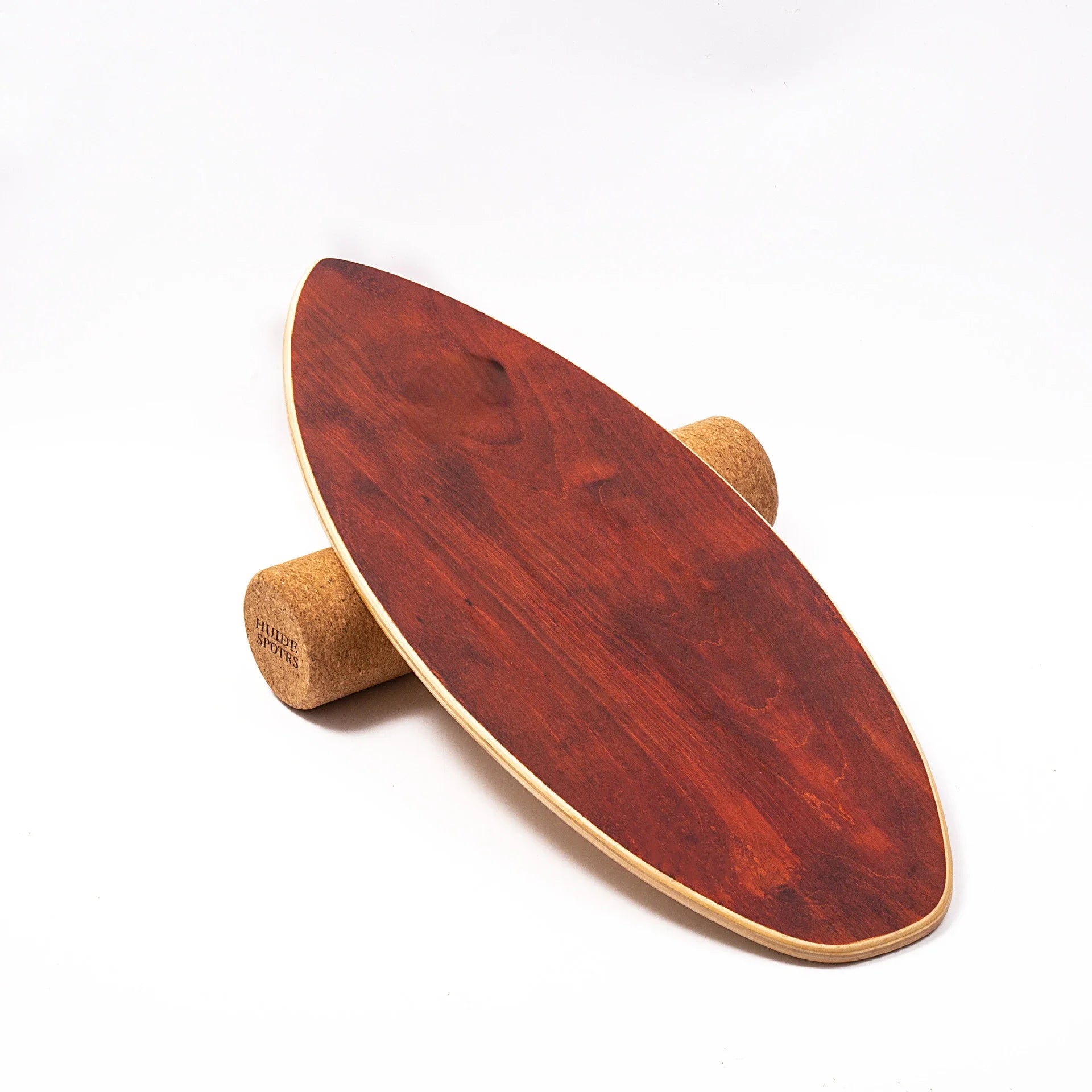 Fischförmiges Balance Board aus Holz für Fitness und Yoga - Kompakt 78 x 30 x 1,5 cm, Ideal für Wackelbrett-Training-1