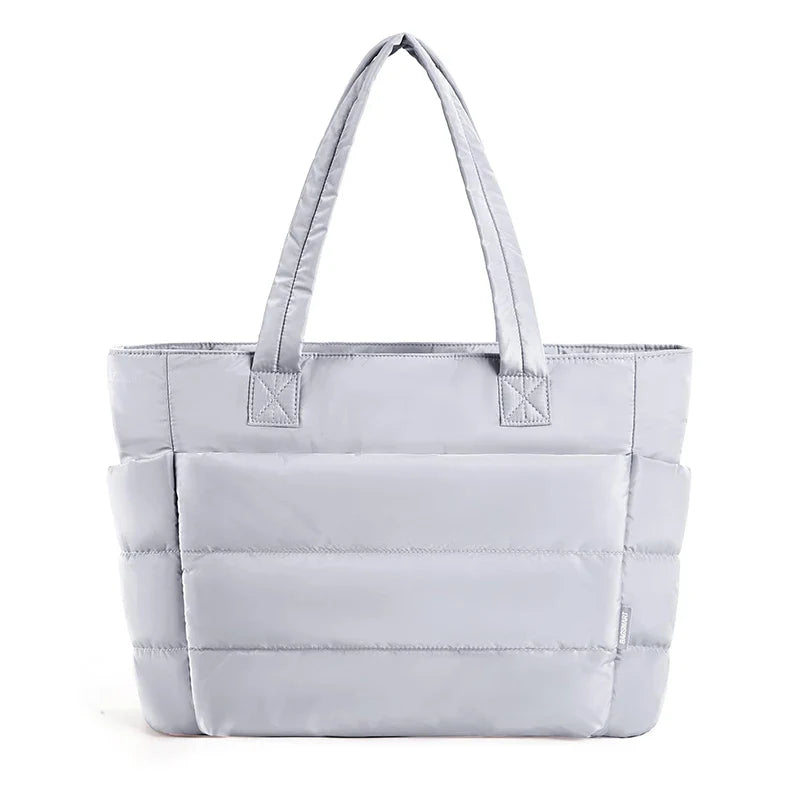 Variant image for Schultertasche Damen Große Gesteppt Baumwolle 15L Leicht für Arbeit Reisen Fitness-4