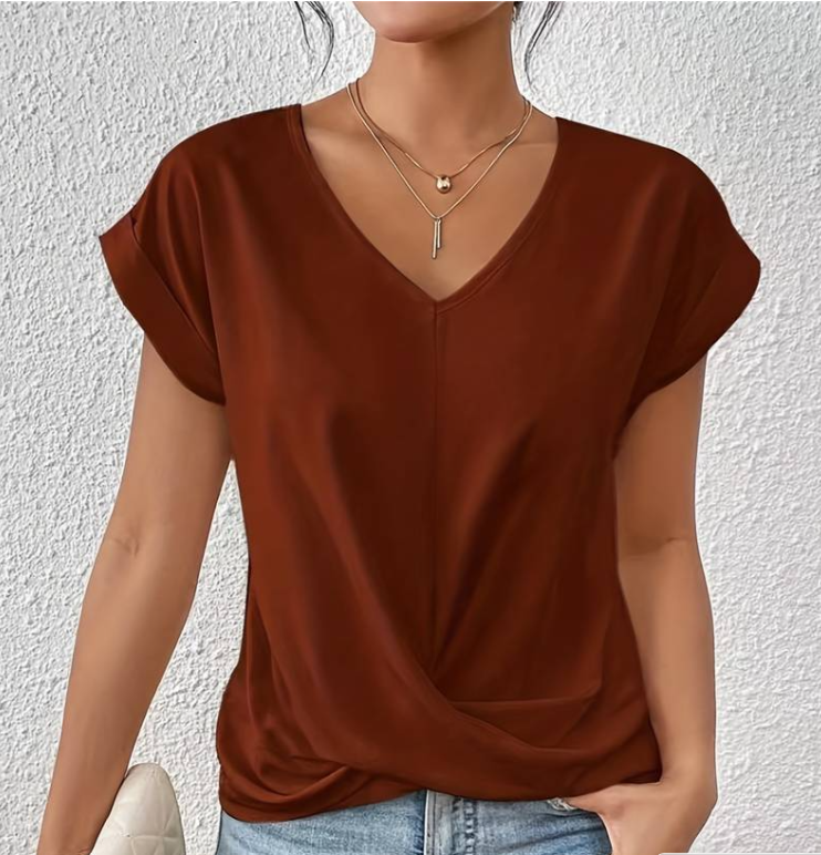 CELESTE – Elegantes V-Ausschnitt Top für Damen