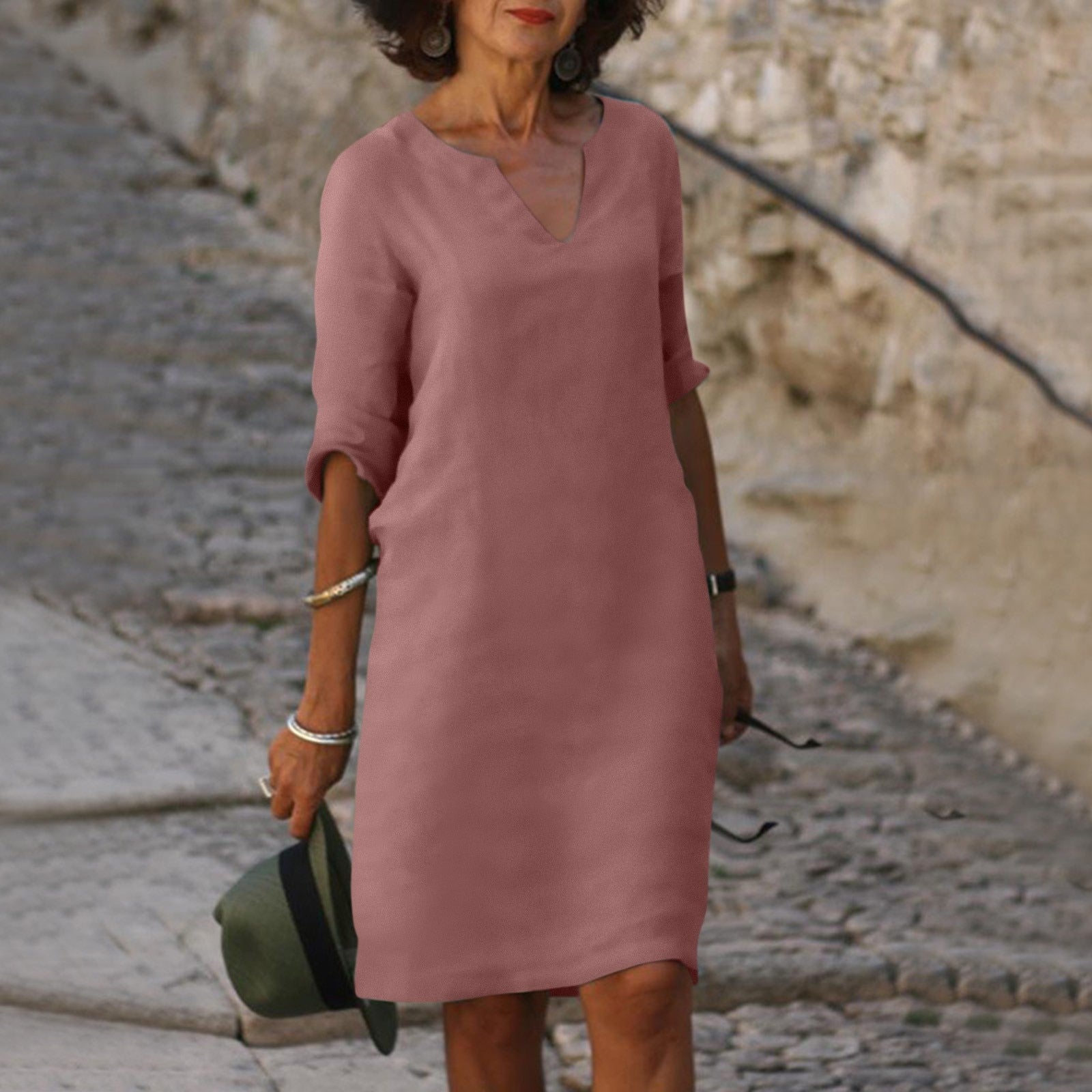 ISLA – Sommer Midikleid aus leichtem Baumwollmaterial